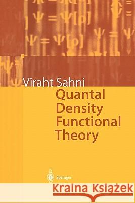 Quantal Density Functional Theory Viraht Sahni 9783642074196 Not Avail - książka