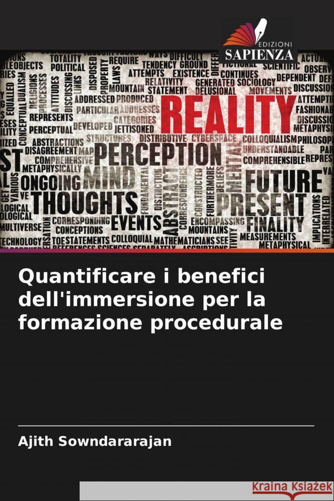 Quantificare i benefici dell'immersione per la formazione procedurale Ajith Sowndararajan 9786207392773 Edizioni Sapienza - książka