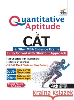 Quantitative Aptitude for CAT & other MBA Entrance Exams 4th Edition Deepak Agarwal D. P. Gupta 9789387421813 Disha Publication - książka