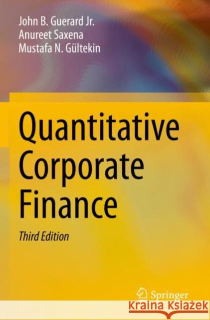 Quantitative Corporate Finance Mustafa N. Gultekin 9783030872717 Springer Nature Switzerland AG - książka