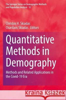 Quantitative Methods in Demography  9783030930073 Springer International Publishing - książka