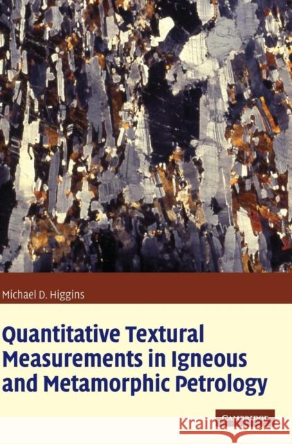 Quantitative Textural Measurements in Igneous and Metamorphic Petrology Michael D. Higgins Michael Denis Higgins 9780521847827 Cambridge University Press - książka