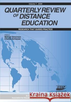 Quarterly Reveiw of Distance Education Volume 7 Book Mike Simonson 9781593117603 Information Age Publishing - książka