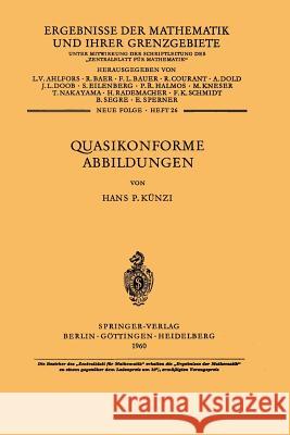 Quasikonforme Abbildungen H. P. Ka1/4nzi 9783540025153 Not Avail - książka