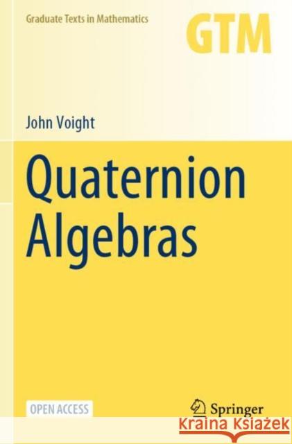 Quaternion Algebras John Voight 9783030574673 Springer - książka