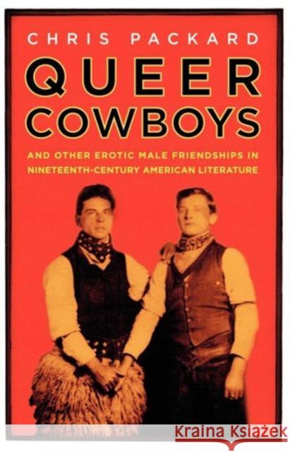 Queer Cowboys: And Other Erotic Male Friendships in Nineteenth-Century American Literature Packard, C. 9781403975973  - książka