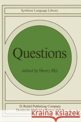 Questions Henry Higz Henry Hiz H. Hiz 9789027710352 Kluwer Academic Publishers - książka