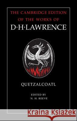 Quetzalcoatl D H Lawrence 9781107004078  - książka