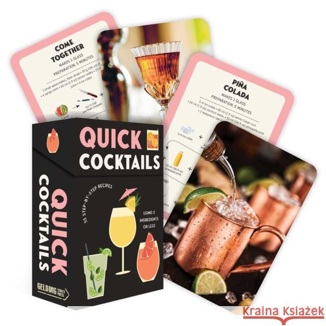 Quick Cocktails: Step-By-Step Recipes Using 5 Ingredients or Less Rockpool Publishing 9781922786425 Rockpool Publishing - książka