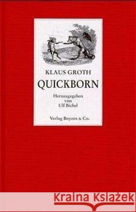 Quickborn : Hrsg. v. Ulf Bichel Groth, Klaus   9783804208308 Boyens Buchverlag - książka