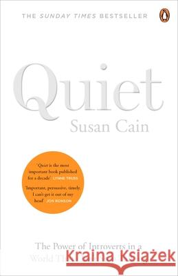 Quiet: The Power of Introverts in a World That Can't Stop Talking Cain Susan 9780141029191 Penguin Books Ltd - książka