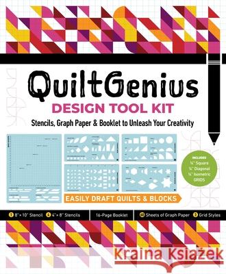 QuiltGenius Design Tool Kit: Stencils, Graph Paper & Booklet to Unleash Your Creativity C&T Publishing 9781644035382 C & T Publishing - książka