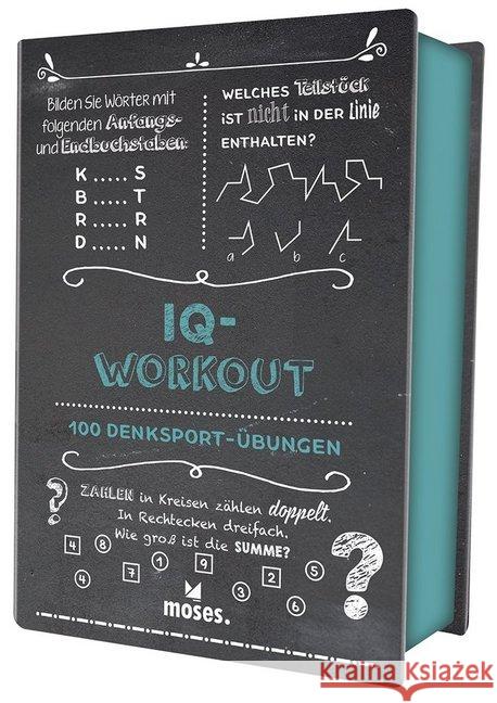 Quiz-Box IQ-Workout (Spiel) : 100 Denksport-Übungen Simon, Martin 9783897779044 moses. Verlag - książka