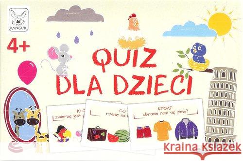 Quiz dla dzieci 4+  5902768471557 Kangur - książka