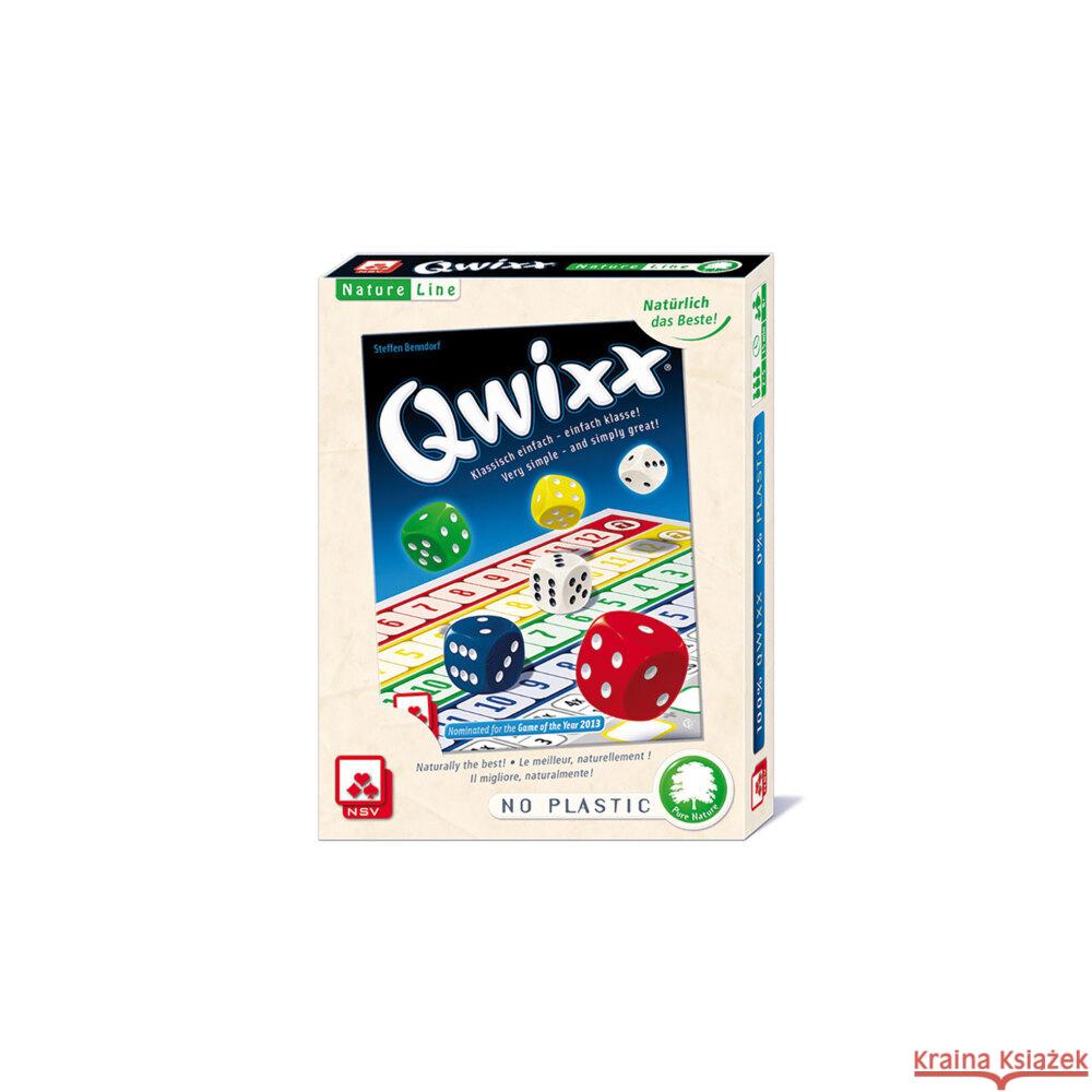 Qwixx - Natureline - International (Spiel) Benndorf, Steffen 4012426830006 NSV Nürnberger Spielkarten Verlag - książka