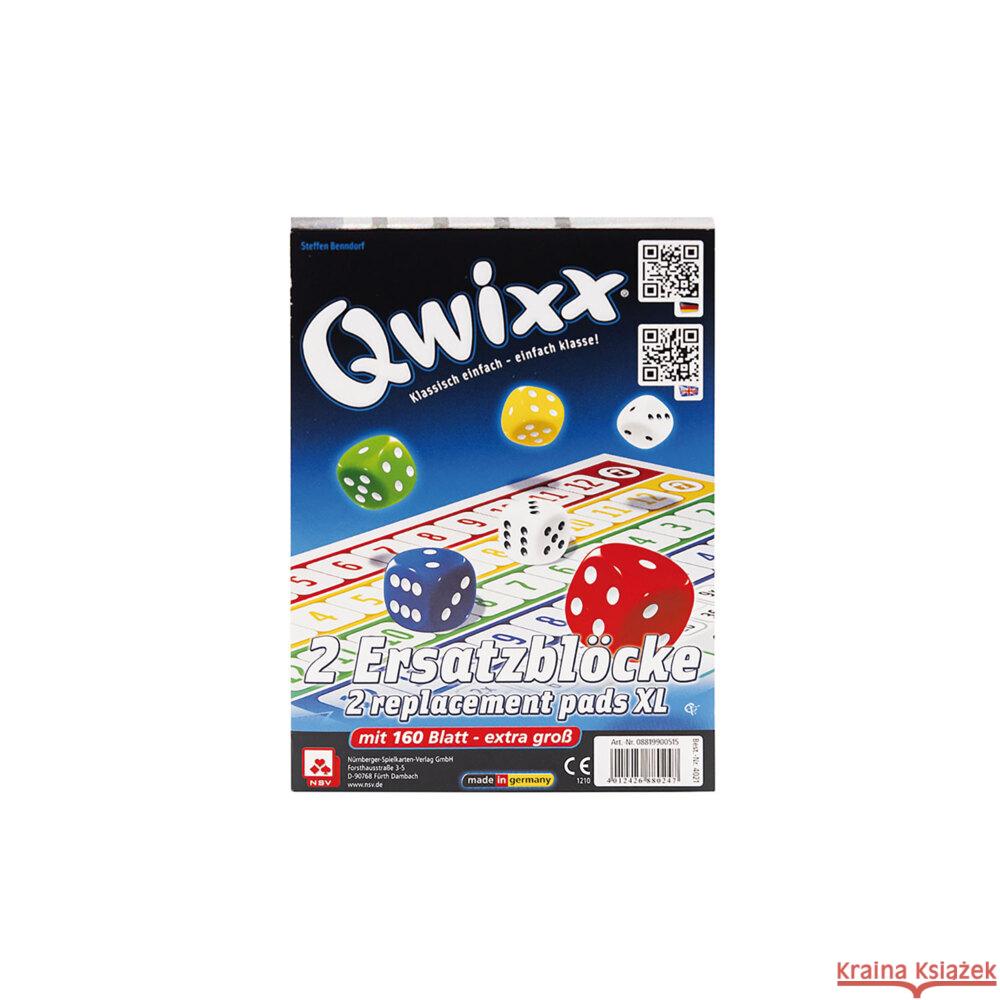 Qwixx XL - Ersatzblöcke (2er)  4012426880247 Cartamundi Deutschland - książka