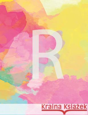 R: Monogram Initial Composition Wide Ruled Notebook Atoz Notebooks 9781798238936 Independently Published - książka