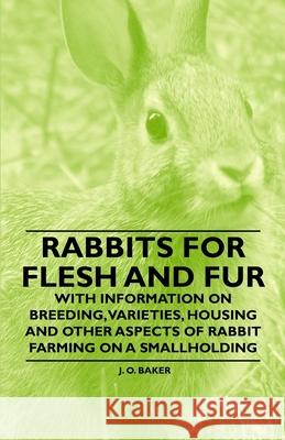 Rabbits for Flesh and Fur - With Information on Breeding, Varieties, Housing and Other Aspects of Rabbit Farming on a Smallholding J. O. Baker 9781446530054 Brunton Press - książka