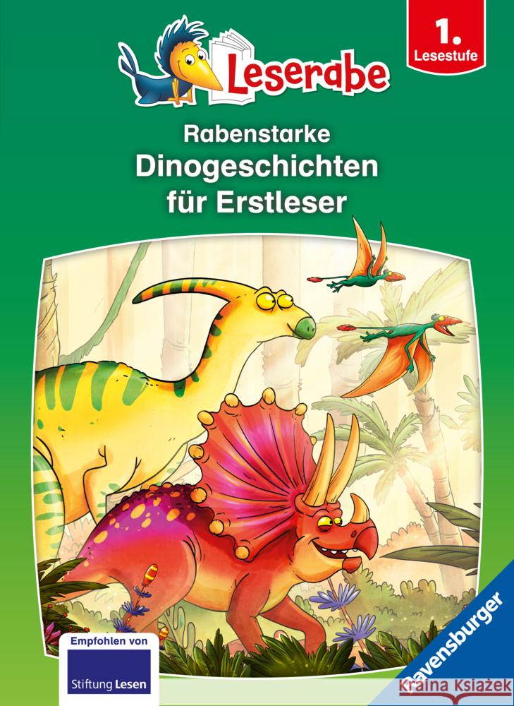 Rabenstarke Dinogeschichten für Erstleser - Leserabe ab 1. Klasse - Erstlesebuch für Kinder ab 6 Jahren Klein, Martin, Leopé 9783473462766 Ravensburger Verlag - książka