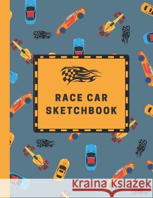 Race Car Sketchbook: Large Sketchbook with Bonus Coloring Pages 8.5 x 11, Drawing, Doodling and Coloring (Kids Drawing Books) Journals, Micka's Creative 9781095727577 Independently Published - książka