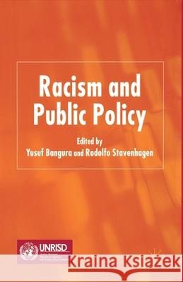 Racism and Public Policy Y. Bangura R. Stavenhagen  9781349525461 Palgrave Macmillan - książka