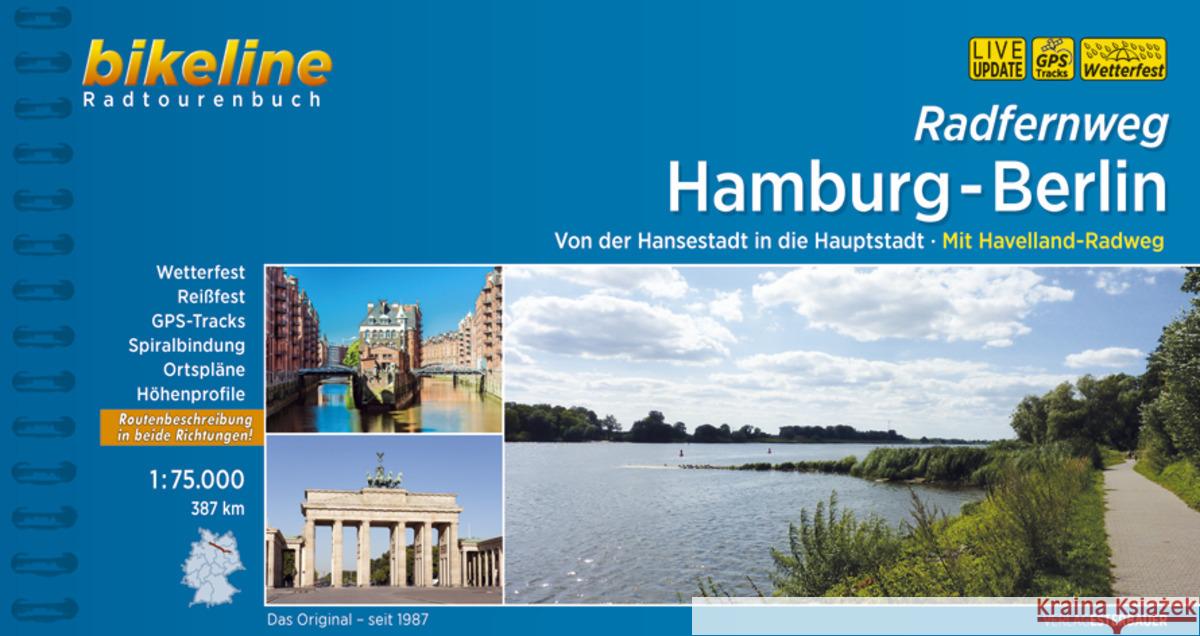 Radfernweg Hamburg-Berlin  9783850008808 Esterbauer - książka