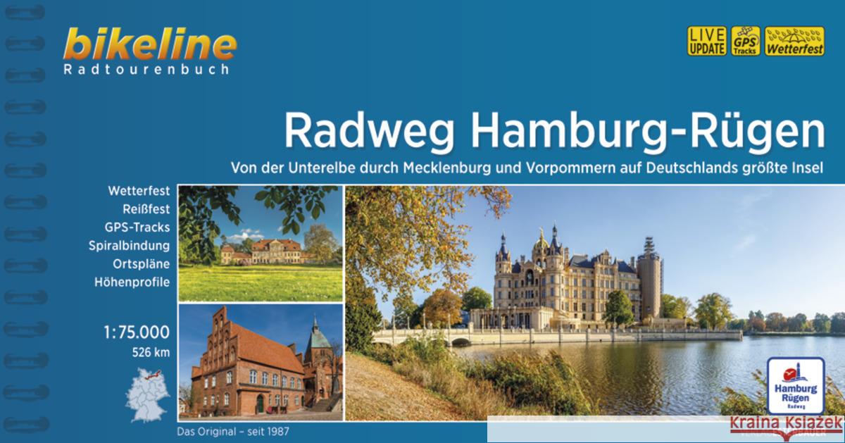 Radfernweg Hamburg-Rügen  9783850009065 Esterbauer - książka