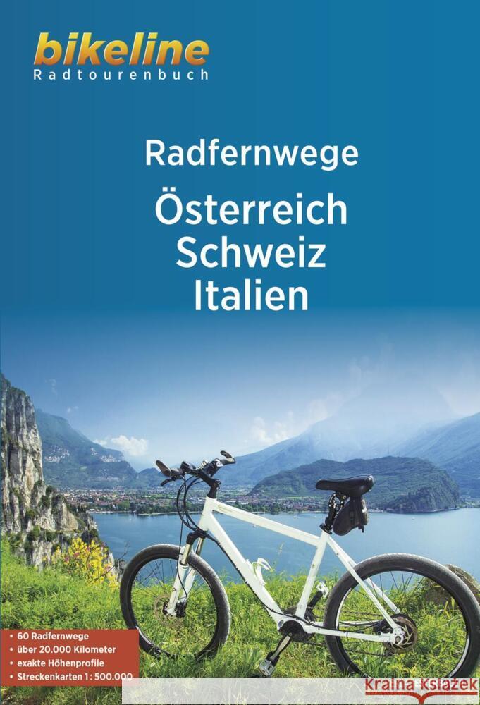 Radfernwege Österreich, Schweiz, Italien  9783711101389 Esterbauer - książka