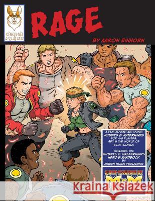 Rage: An RPG PL8 Adventure using Mutants & Masterminds Aaron Einhorn Scott Bachmann 9781732114203 Scottcomics - książka