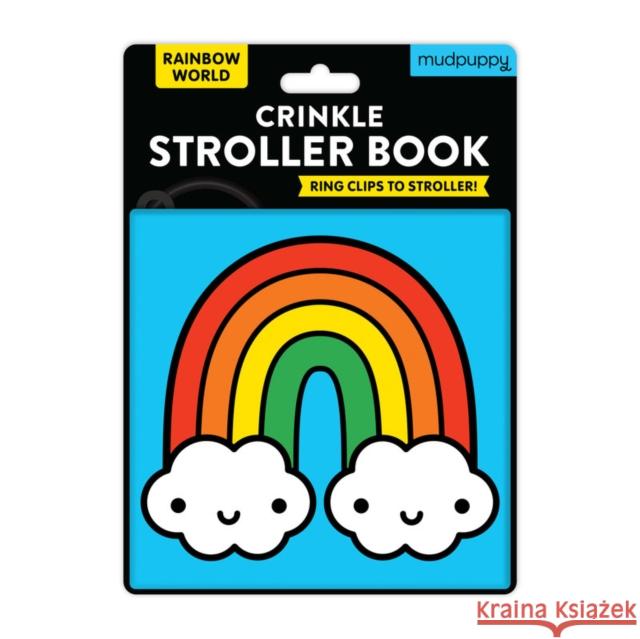 Rainbow World Crinkle Fabric Stroller Book Mudpuppy 9780735377431 Galison - książka