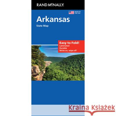 Rand McNally Easy to Fold: Arkansas State Map Rand McNally 9780528027833 Rand McNally - książka
