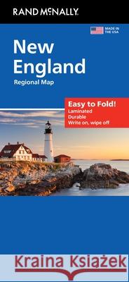Rand McNally Easy to Fold: New England Laminated Map Rand McNally 9780528028113 Rand McNally - książka