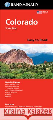 Rand McNally Easy to Read Folded Map: Colorado State Map Rand McNally 9780528024443 Rand McNally - książka