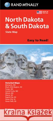 Rand McNally Easy to Read Folded Map: North Dakota, South Dakota State Map Rand McNally 9780528024634 Rand McNally - książka