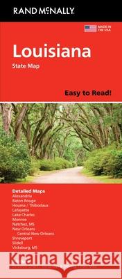 Rand McNally Easy to Read: Louisiana State Map Rand McNally 9780528028632 Rand McNally - książka
