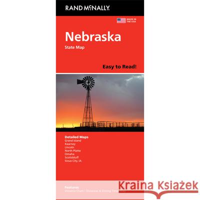 Rand McNally Easy to Read: Nebraska State Map Rand McNally 9780528029004 Rand McNally - książka