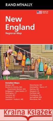 Rand McNally Easy to Read: New England Regional Map: New Rand McNally 9780528029028 Rand McNally - książka
