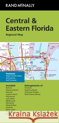 Rand McNally Folded Map: Central & Eastern Florida Regional Map Rand McNally 9780528028380 Rand McNally - książka