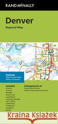 Rand McNally Folded Map: Denver Regional Map Rand McNally 9780528028472 Rand McNally - książka