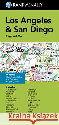 Rand McNally Folded Map: Los Angeles & San Diego Regional Map Rand McNally 9780528025075 Rand McNally - książka