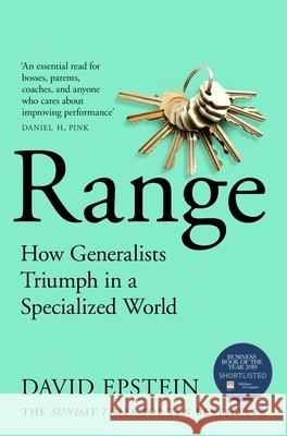 Range: How Generalists Triumph in a Specialized World David Epstein 9781509843527 Pan Macmillan - książka