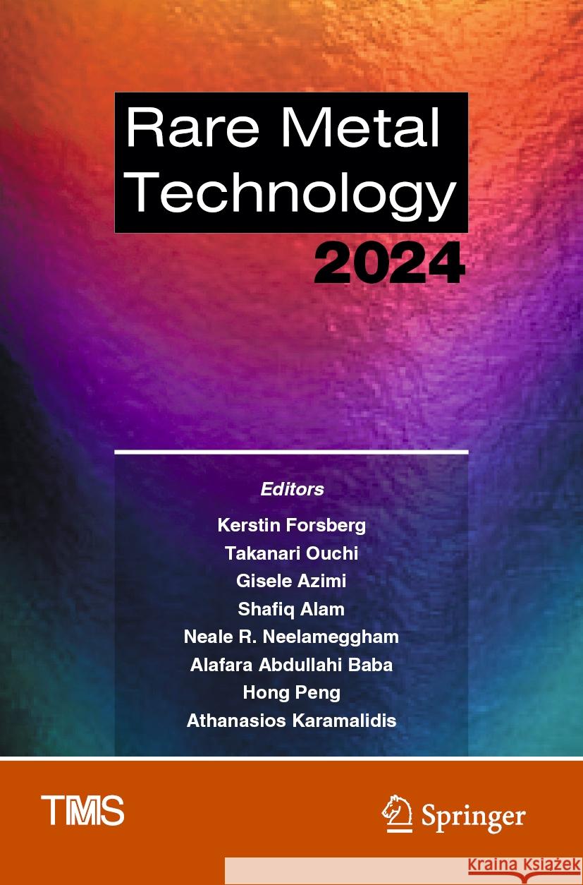 Rare Metal Technology 2024  9783031502385 Springer - książka