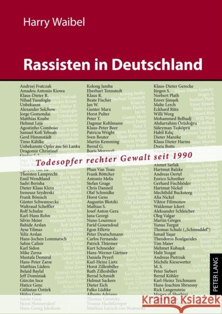 Rassisten in Deutschland Harry Waibel 9783631638484 Lang, Peter, Gmbh, Internationaler Verlag Der - książka