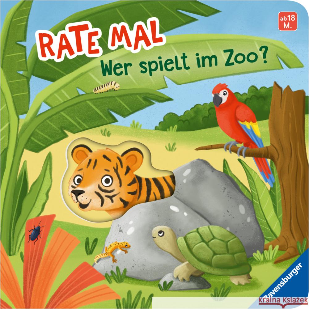 Rate mal: Wer spielt im Zoo? Penners, Bernd 9783473418718 Ravensburger Verlag - książka