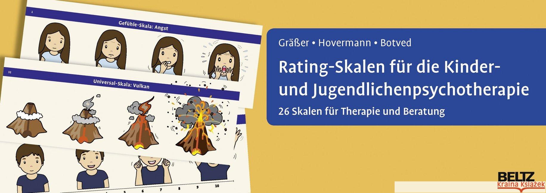 Rating-Skalen für die Kinder- und Jugendlichenpsychotherapie : 26 Skalen für Therapie und Beratung Gräßer, Melanie; Hovermann, Eike; Botved, Annika 9783621284240 Beltz Psychologie - książka