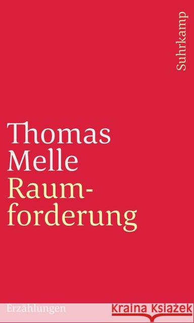 Raumforderung Melle, Thomas 9783518240458 Suhrkamp - książka