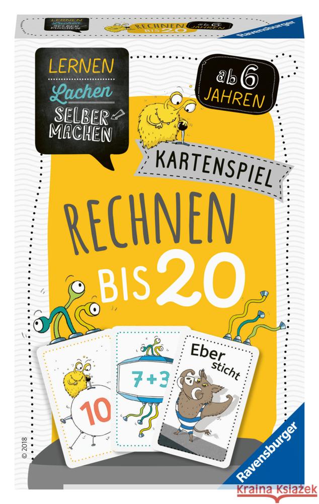 Ravensburger 80349 - Lernen Lachen Selbermachen: Rechnen bis 20, Kinderspiel für 1-5 Spieler, Lernspiel ab 6 Jahren, Mathematik Spitznagel, Elke 4005556803491 Ravensburger Verlag - książka