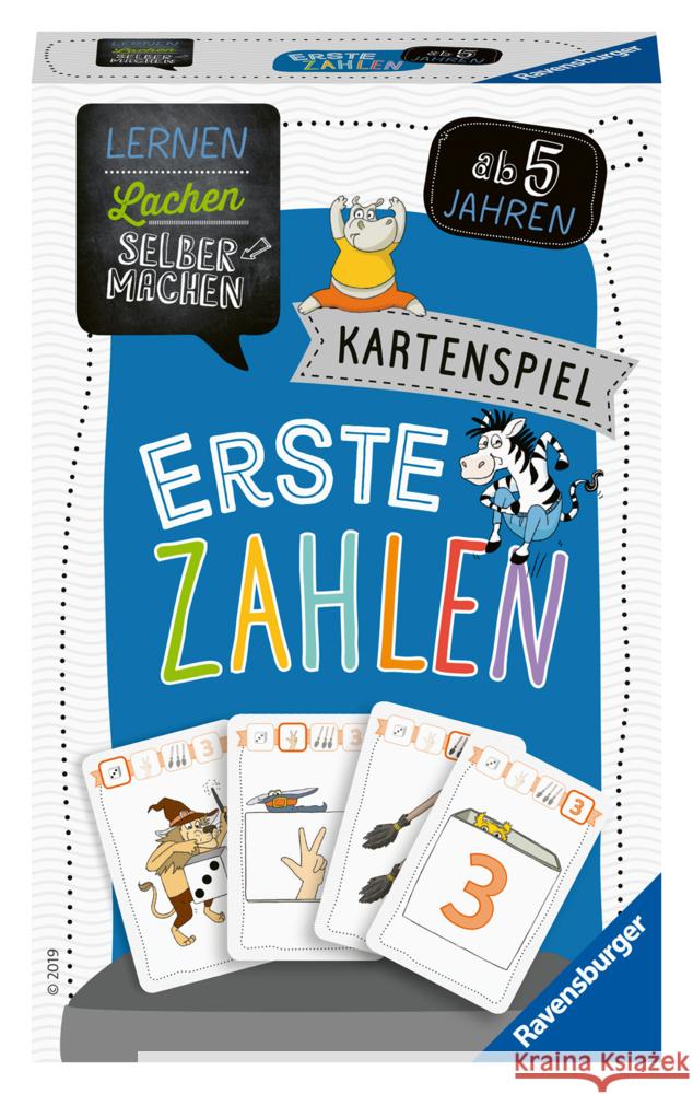 Ravensburger 80658 - Lernen Lachen Selbermachen: Erste Zahlen, Lernspiel ab 5 Jahren, Kinderspiel für 2-4 Spieler, Kartenspiel Siegmund, Sybille 4005556806584 Ravensburger Verlag - książka