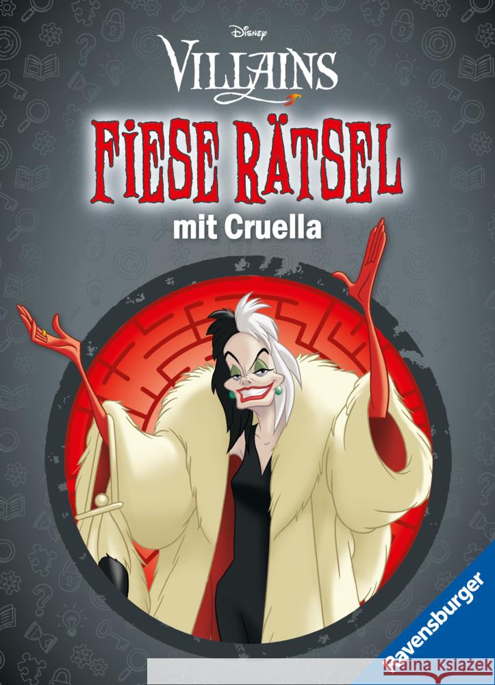 Ravensburger Disney Villains: Fiese Rätsel mit Cruella - Knifflige Rätsel für kluge Köpfe ab 9 Jahren  9783473489312 Ravensburger Verlag - książka