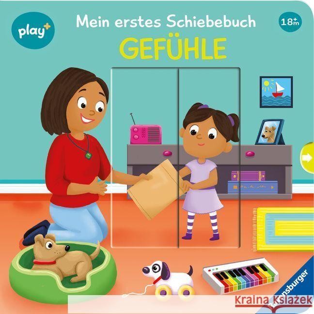 Ravensburger Play+ Mein erstes Schiebebuch: Gefühle Höck, Maria 9783473456260 Ravensburger Verlag - książka